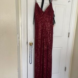 Red Sequence dress